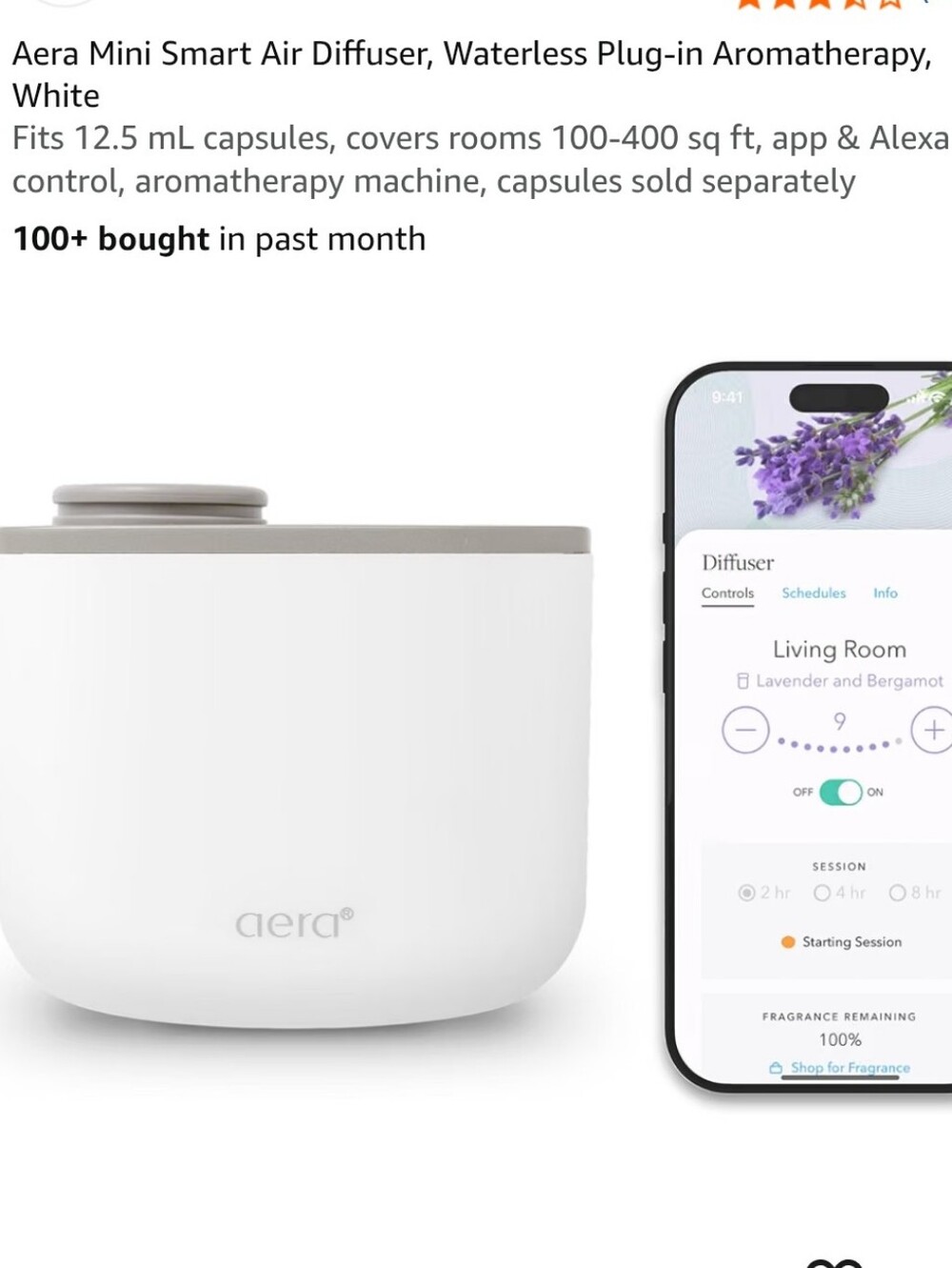 Aera Mini Smart Air Diffuser — White EUC
